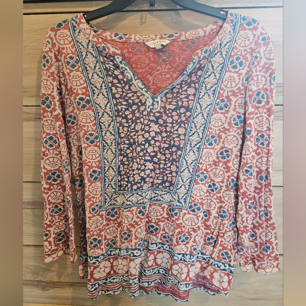 Bohemian Floral Print Blouse